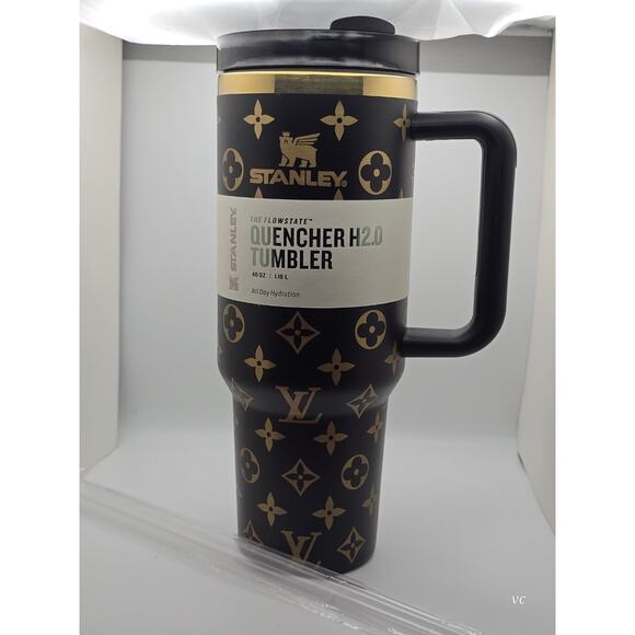LV x Stanley 40oz Quencher H2.0 Tumbler Black/Gold with Straw–Limited Edition - Picture 2 of 6